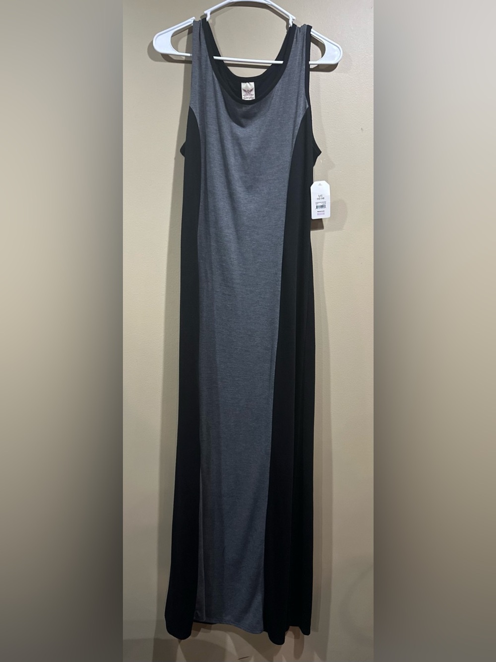 Women’s Two-Tone Grey and Black Maxi Skirt